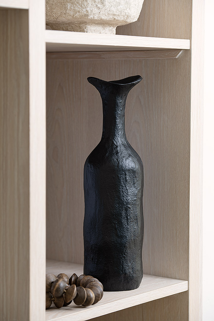 Aluminium Flower Vase - Black