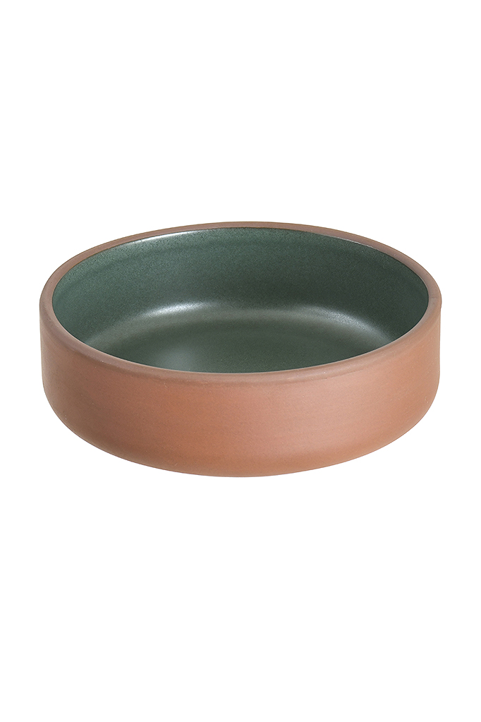 Terracotta Green Soup Bowl