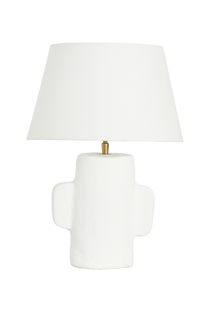 Paper Mache Lamp Base Size (Cm.):- 22x22x30 Shade Size:- 40x40x28