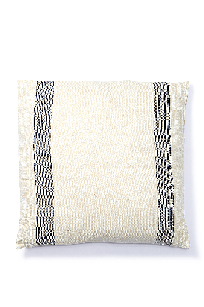 OVERSIZED OFFWHITE DOUBLE STRIPED FLOOR CUSHION