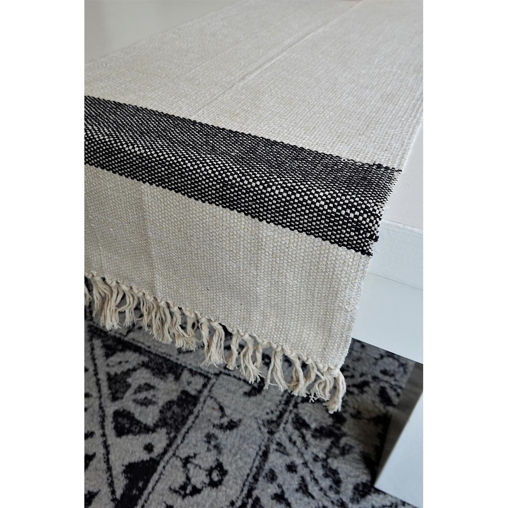 OFFWHITE DOUBLE STRIPED TABLE RUNNER