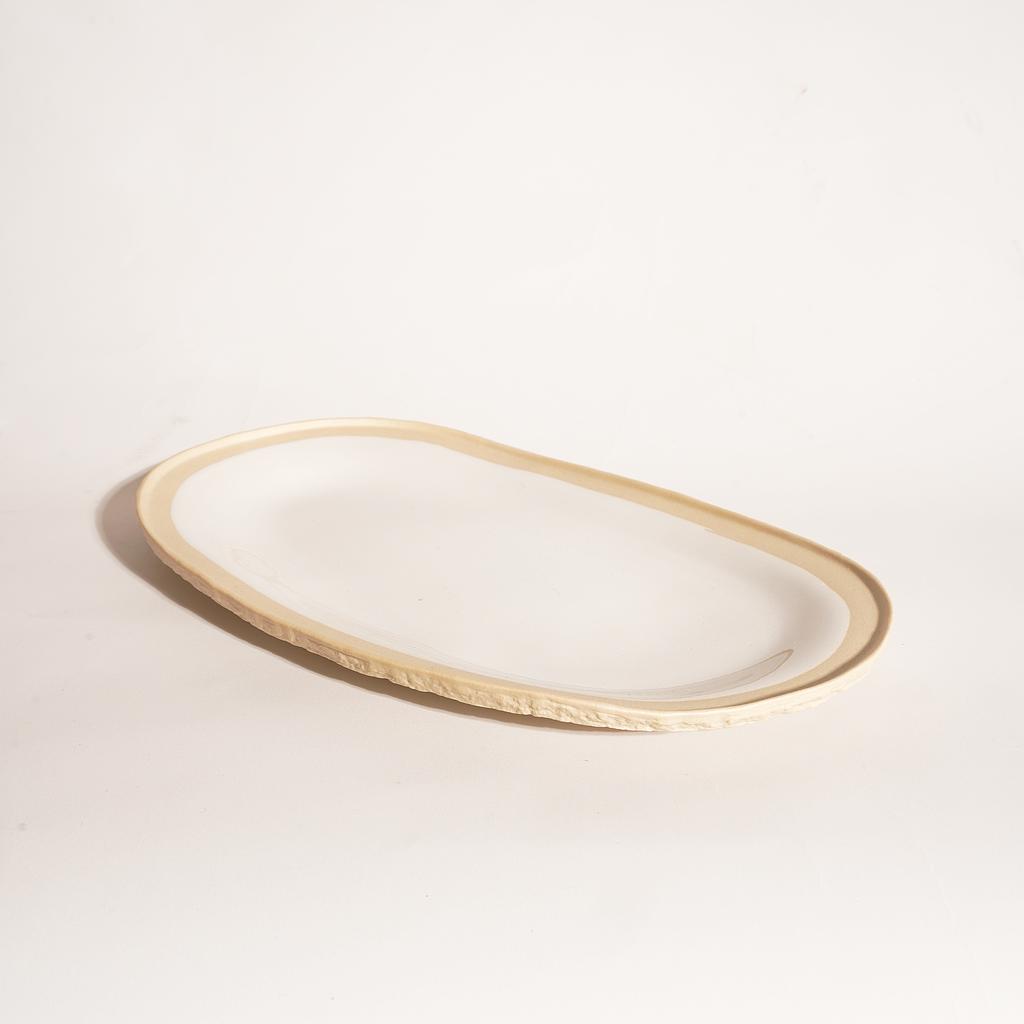 Aura Ceramic Oval Platter 30 cm diameter