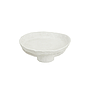 Paper Mache bowl in design white finish