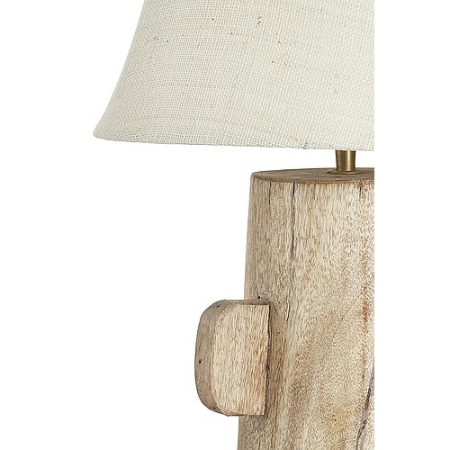 Wooden Base Lamp with White Shade SET OF 19 PIECES 23022301