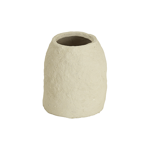 Paper Mache Cylinder Bowl in Natural finish