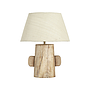 Wooden Base Lamp with White Shade SET OF 19 PIECES 23022301