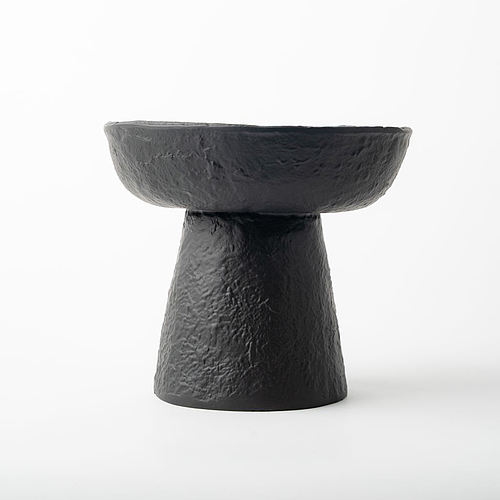 Aluminium black high decorative bowl