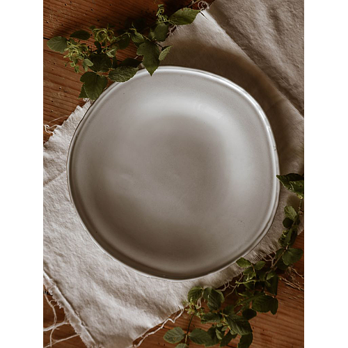 Stone Ceramic Dessert plate 21 cm diameter