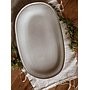 Stone Ceramic Oval Salad Platter 30 cm diameter